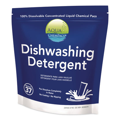 Diversey™ Aqua ChemPacs Dishwashing Detergent, Fresh Citrus Scent, 40 ChemPacs (DVO9320847)