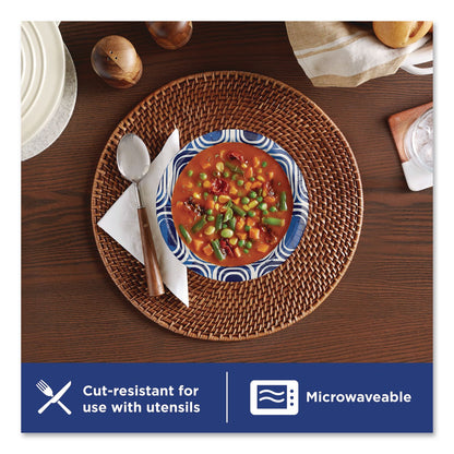 Dixie® Ultra® Paper Bowls, 20 oz, Blue/Black/White, 56/Pack (DXE15810)