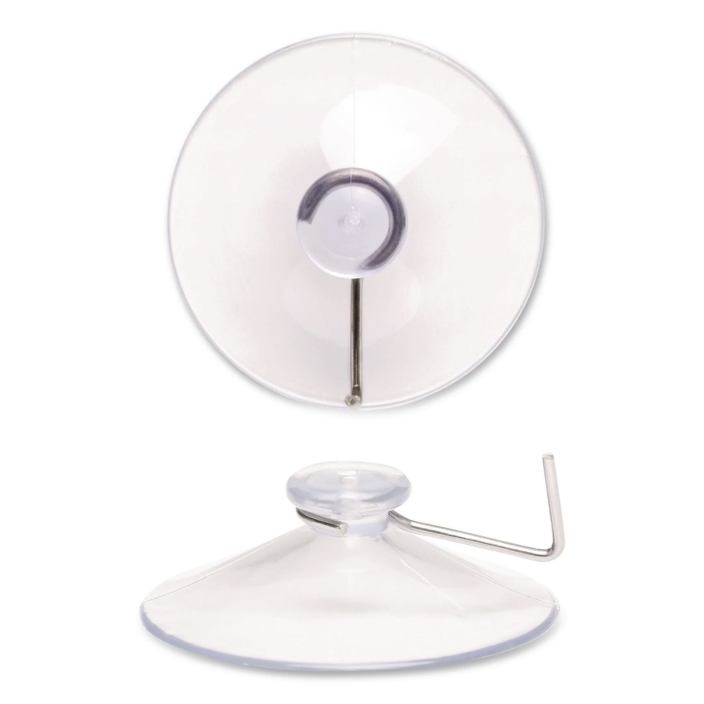Excello Global Products® Suction Cup Hooks, Metal Silver Hook, 25/Pack (EXOSC25PK)