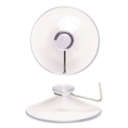 Excello Global Products® Suction Cup Hooks, Metal Silver Hook, 25/Pack (EXOSC25PK)
