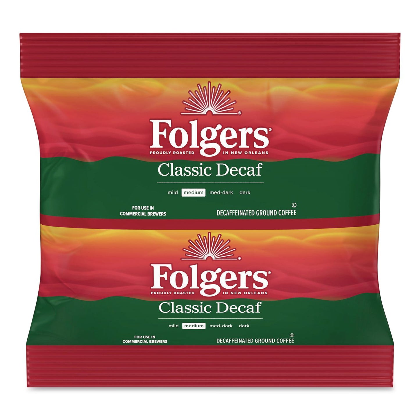 Folgers® Classic Decaf Ground Coffee Fraction Pack, 5.4 oz Packet, 30/Carton (FOLPRO44255)