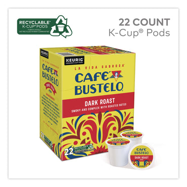 Café Bustelo Cafe Bustelo Dark Roast Coffee K-Cup, 22/Box (GMT5000389574)