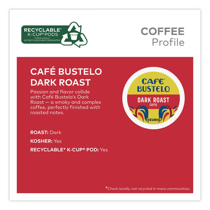 Café Bustelo Cafe Bustelo Dark Roast Coffee K-Cup, 22/Box (GMT5000389574)