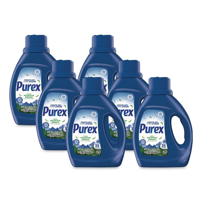 Purex® Mountain Breeze Liquid Laundry Detergent, 35 Loads, 40 oz Bottle, 6/Carton (DIA05598CT)