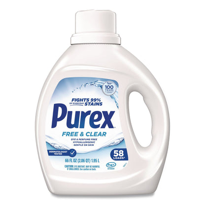Purex® Free and Clear Liquid Laundry Detergent, 66 oz Bottle (DIA05602)