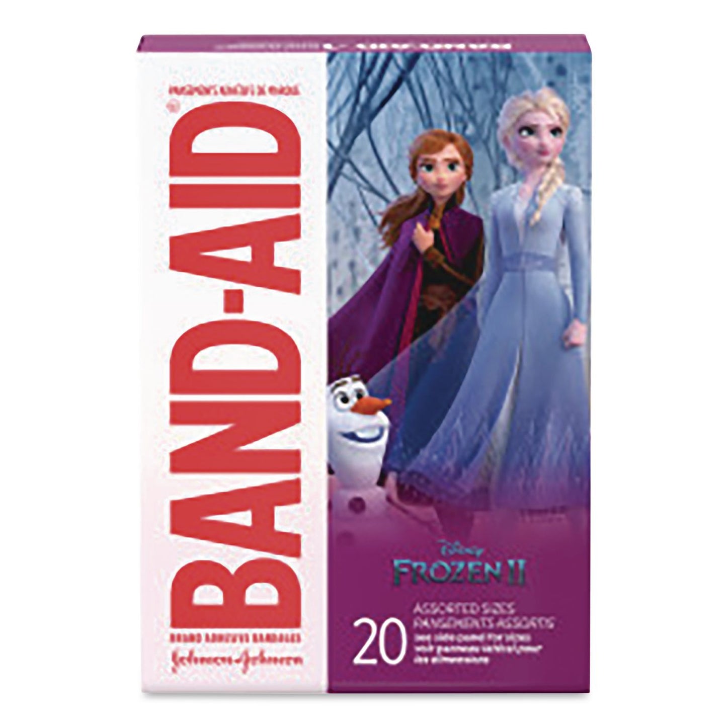BAND-AID® Disney Frozen II Adhesive Bandages, Assorted Sizes, 20 Bandages (JOJ116317)
