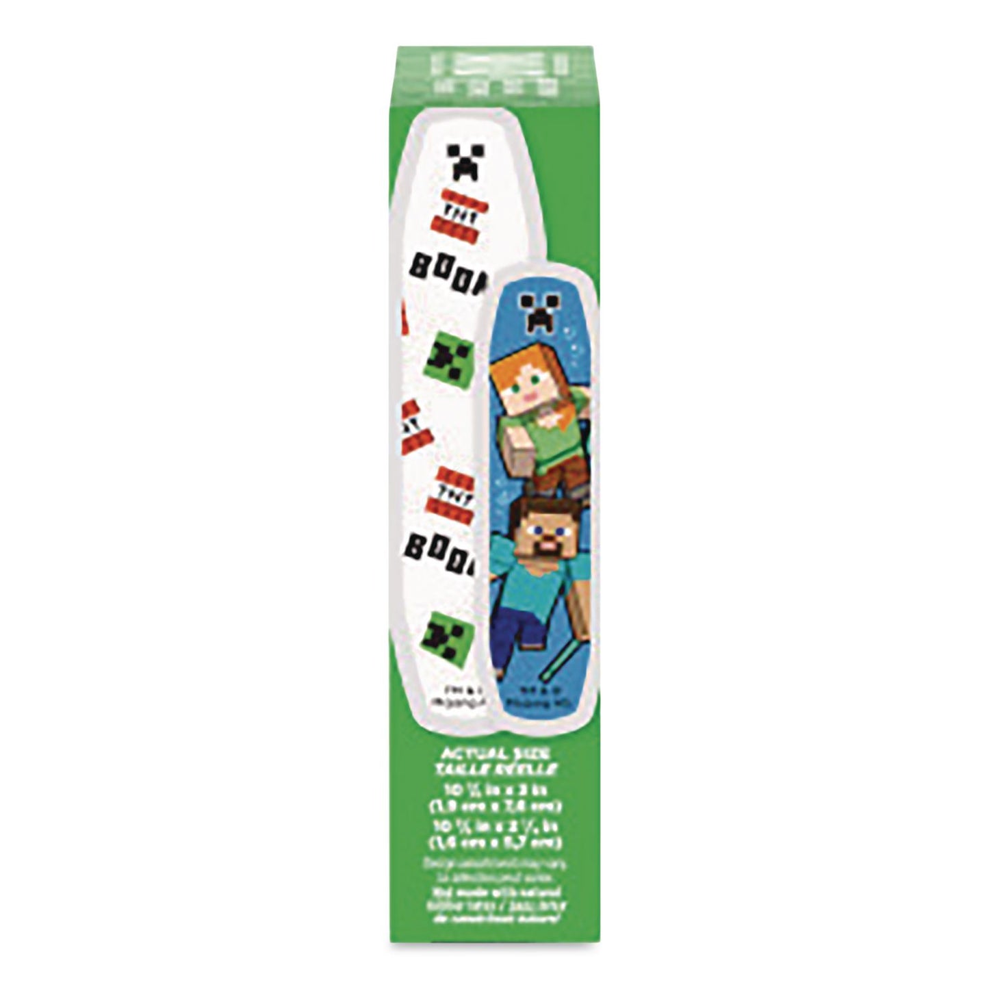 BAND-AID® Minecraft Adhesive Bandages, Assorted Sizes, 20 Bandages (JOJ1202513)