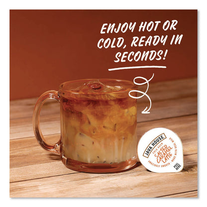 Java House® Amazingly Smooth Salted Carmel Latte Cold Brew Coffee Pod, 12/Box (JVHHFP01824)