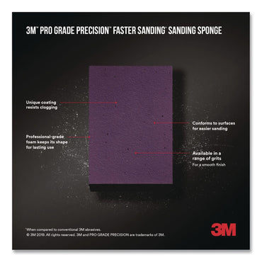 3M™ Pro Grade Precision Sanding Block Sponge (MMMFSB120PGP1T)