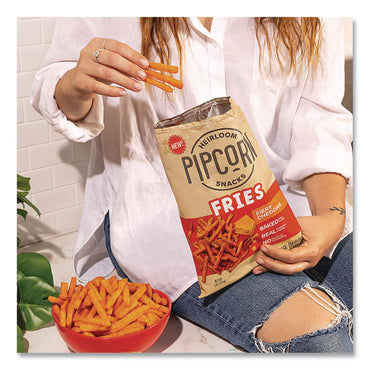 Pip's Heirloom Snacks™ Pipcorn Fries, Fiery Cheddar, 1 oz Bag, 24/Carton (PHRPSK88504)
