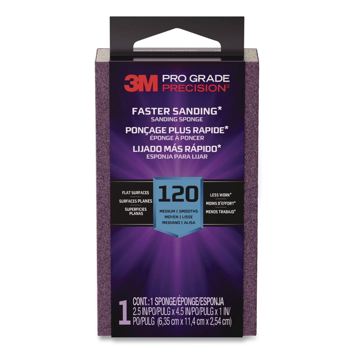 3M™ Pro Grade Precision Sanding Block Sponge (MMMFSB120PGP1T)