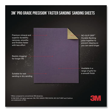 3M™ Pro Grade Precision Sanding Sheet, 6/Pack (MMMSHRASSTPGP6T)