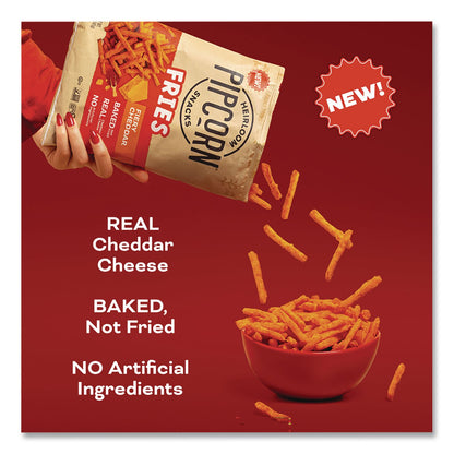 Pip's Heirloom Snacks™ Pipcorn Fries, Fiery Cheddar, 1 oz Bag, 24/Carton (PHRPSK88504)