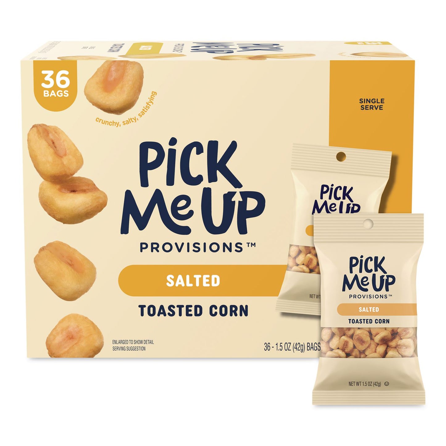 Pick Me Up Provisions™ Salted Toasted Corn, 1.5 oz Packet, 36/Box (PIEPM63393)
