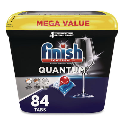 FINISH® Powerball Quantum Dishwasher Tabs, Fresh Scent, Tub, 84 Tabs (RAC5170099889)