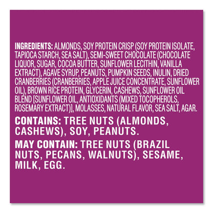 Pick Me Up Provisions™ Gluten-Free Cranberry Almond Dark Chocolate Protein Bar Protein Bars, 1.4 oz Bar, 16/Box (PIEPM63401)