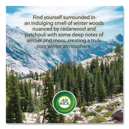Air Wick® Vibrant Scented Oil Warmer Refill, Limited Edition, Winter Woods and Frosted Ivy, 0.67 oz, 2/Pack (RAC6233803463)