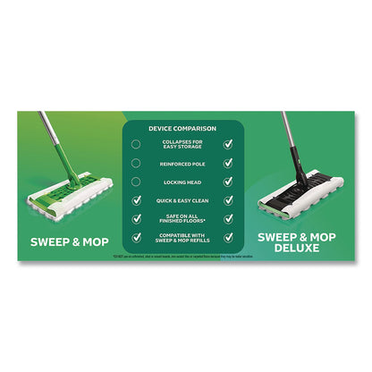 Swiffer® Sweep and Mop 2-in-1 Dry + Wet Floor Deluxe Mopping and Sweeping Kit, Silver Handle (PGC16413)