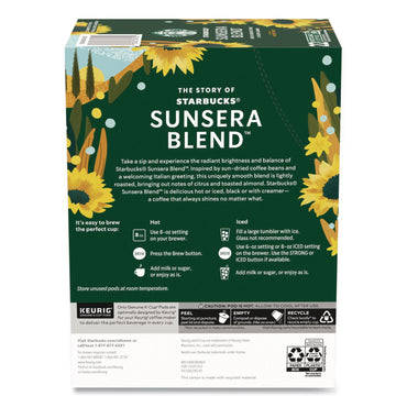 Starbucks® Sunsera Blend Coffee K-Cup, 22/Box (SBK65271)
