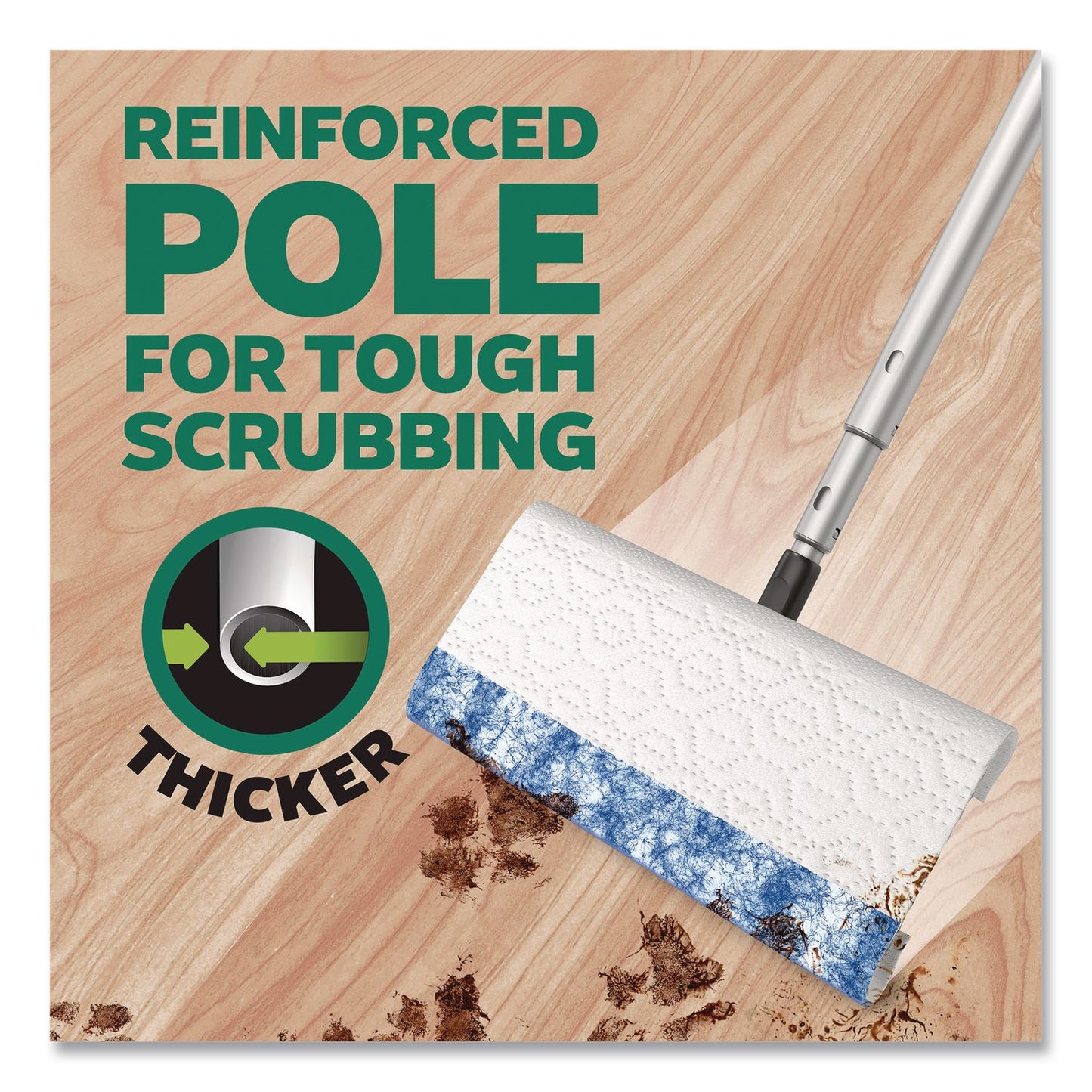 Swiffer® Sweep and Mop 2-in-1 Dry + Wet Floor Deluxe Mopping and Sweeping Kit, Silver Handle (PGC16413)