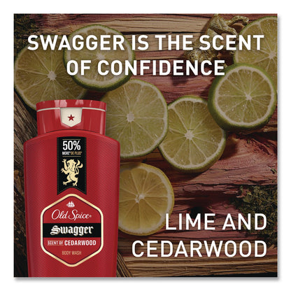 Old Spice® Red Zone Body Wash, Swagger/Cedarwood Scent, 3 oz, 24/Carton (PGC86423CT)