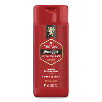 Old Spice® Red Zone Body Wash, Swagger/Cedarwood Scent, 3 oz, 24/Carton (PGC86423CT)