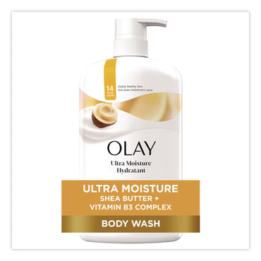 Olay® Ultra Moisture Body Wash, Shea Butter Scent, 33 oz Pump Bottle (PGC97494)