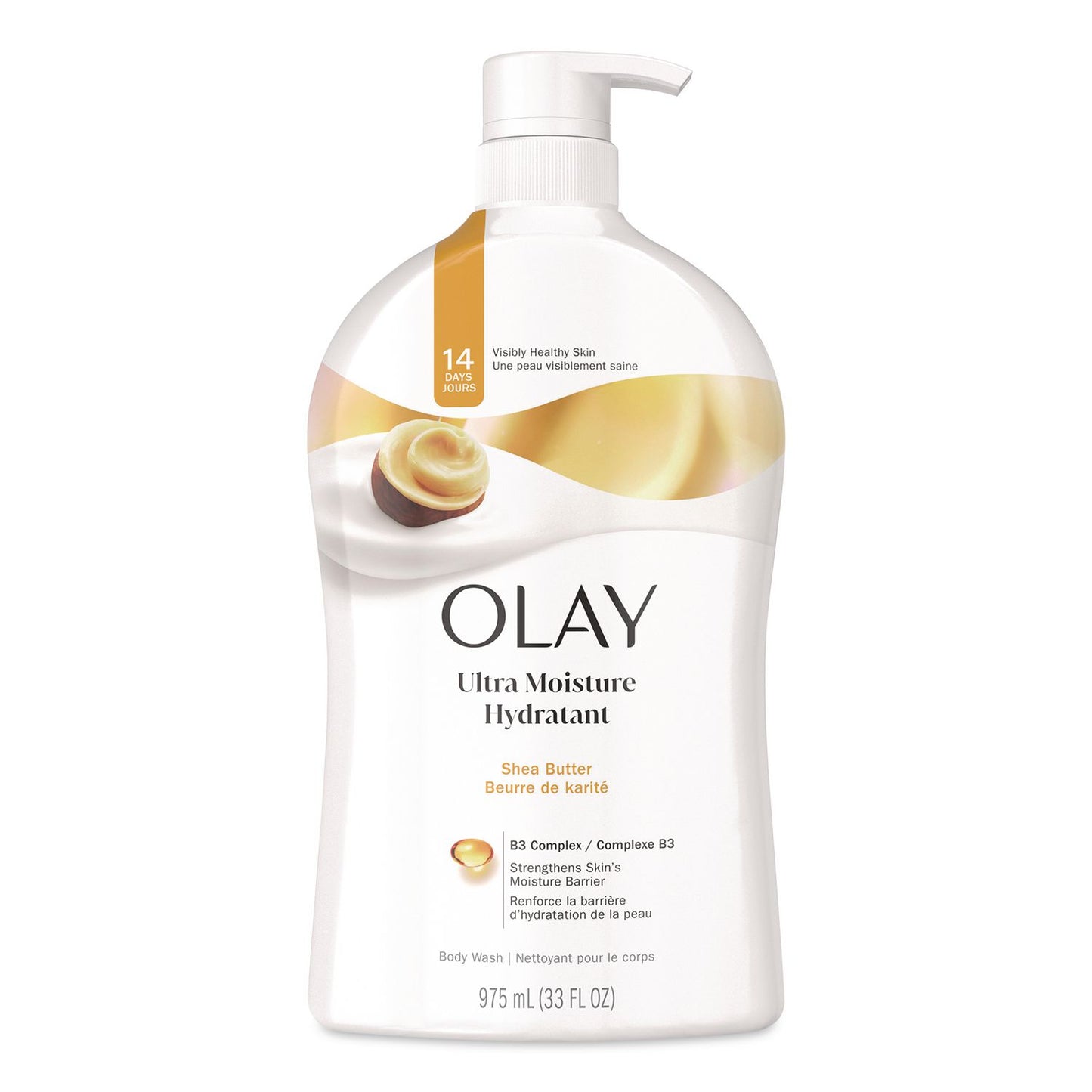 Olay® Ultra Moisture Body Wash, Shea Butter Scent, 33 oz Pump Bottle (PGC97494)
