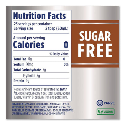 Splenda® Sugar-Free Coffee Syrup, Brown Sugar Cinnamon, 25.4 oz Bottle, 6/Carton (SNHHFP00696)