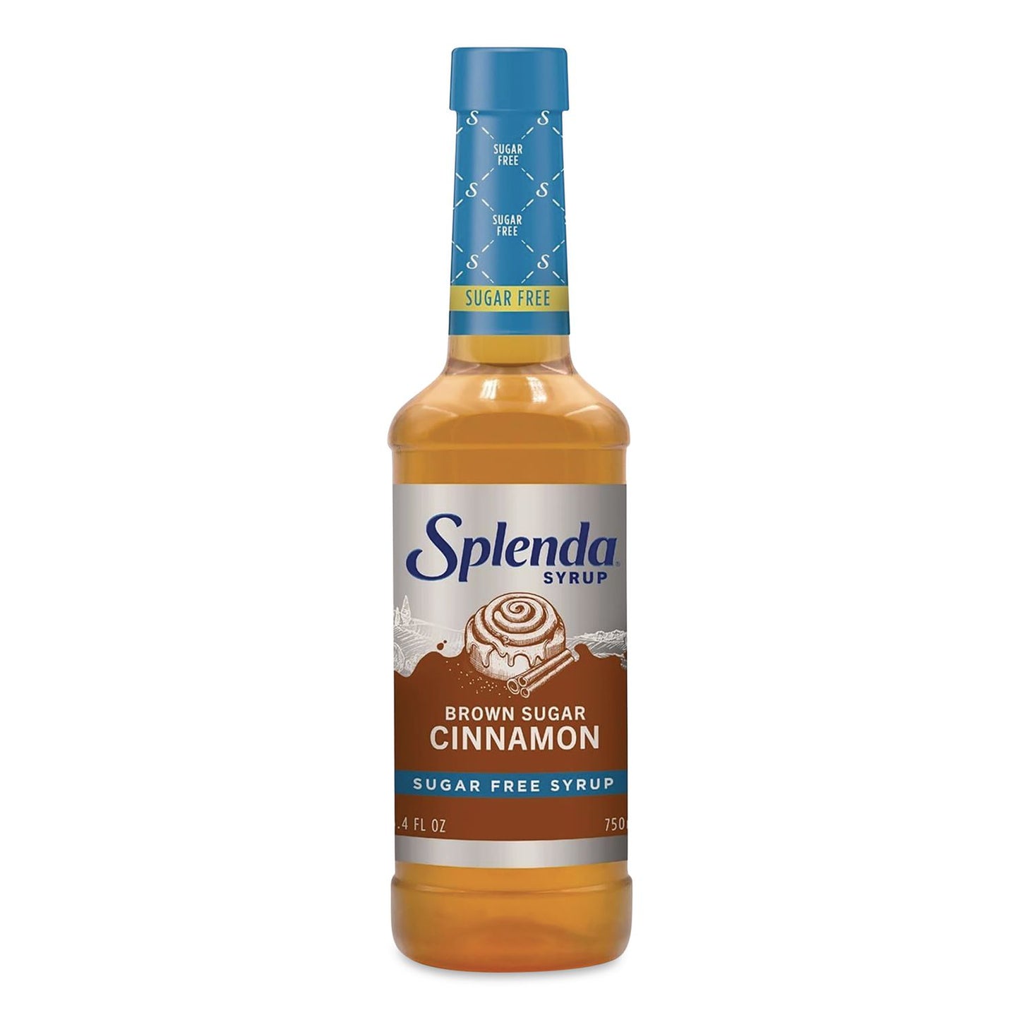 Splenda® Sugar-Free Coffee Syrup, Brown Sugar Cinnamon, 25.4 oz Bottle, 6/Carton (SNHHFP00696)
