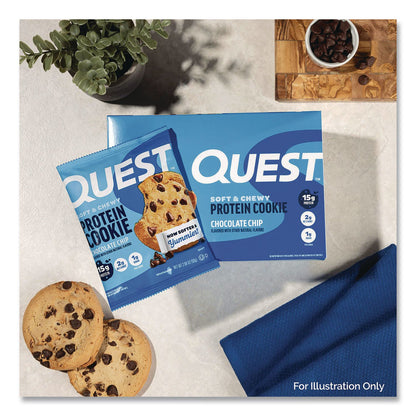 Quest® Gluten Free Protein Cookies, Chocolate Chip, 2.08 Pack, 12/Box (QCCQUN00609)