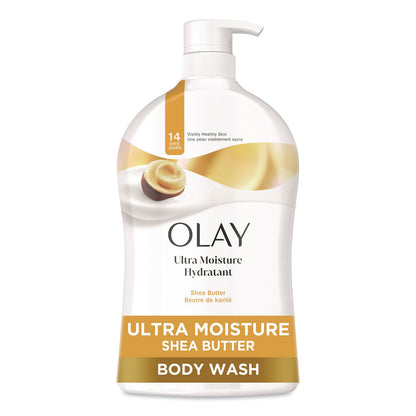 Olay® Ultra Moisture Body Wash, Shea Butter Scent, 33 oz Pump Bottle (PGC97494)