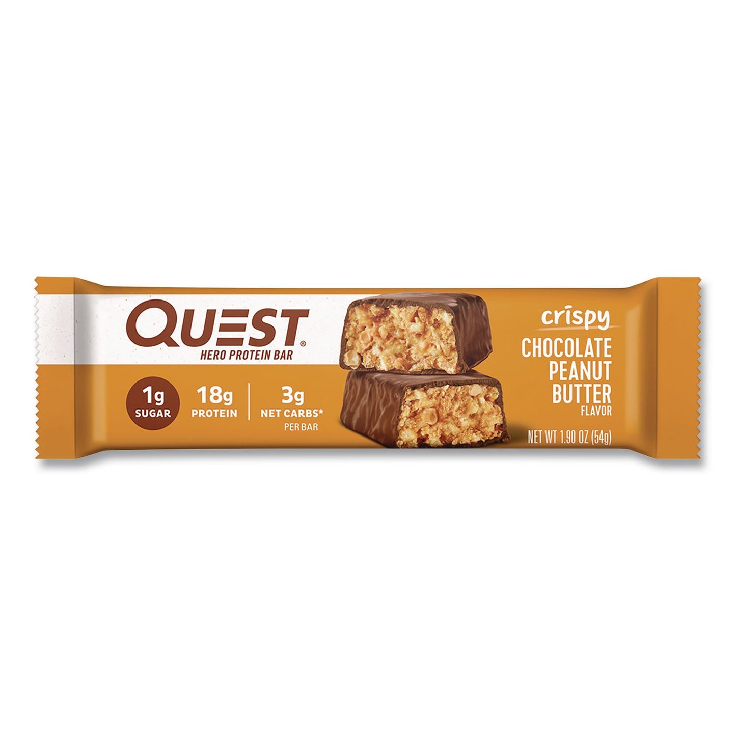 Quest® Protein Bars, Chocolate Peanut Butter, 1.9 oz Bar, 12/Box (QCCQUN01179)