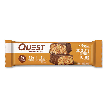 Quest® Protein Bars, Chocolate Peanut Butter, 1.9 oz Bar, 12/Box (QCCQUN01179)