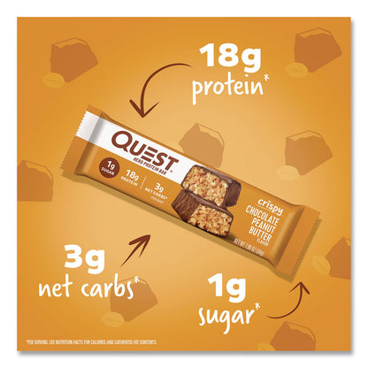 Quest® Protein Bars, Chocolate Peanut Butter, 1.9 oz Bar, 12/Box (QCCQUN01179)