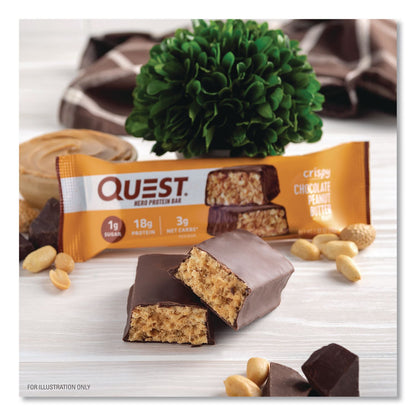 Quest® Protein Bars, Chocolate Peanut Butter, 1.9 oz Bar, 12/Box (QCCQUN01179)