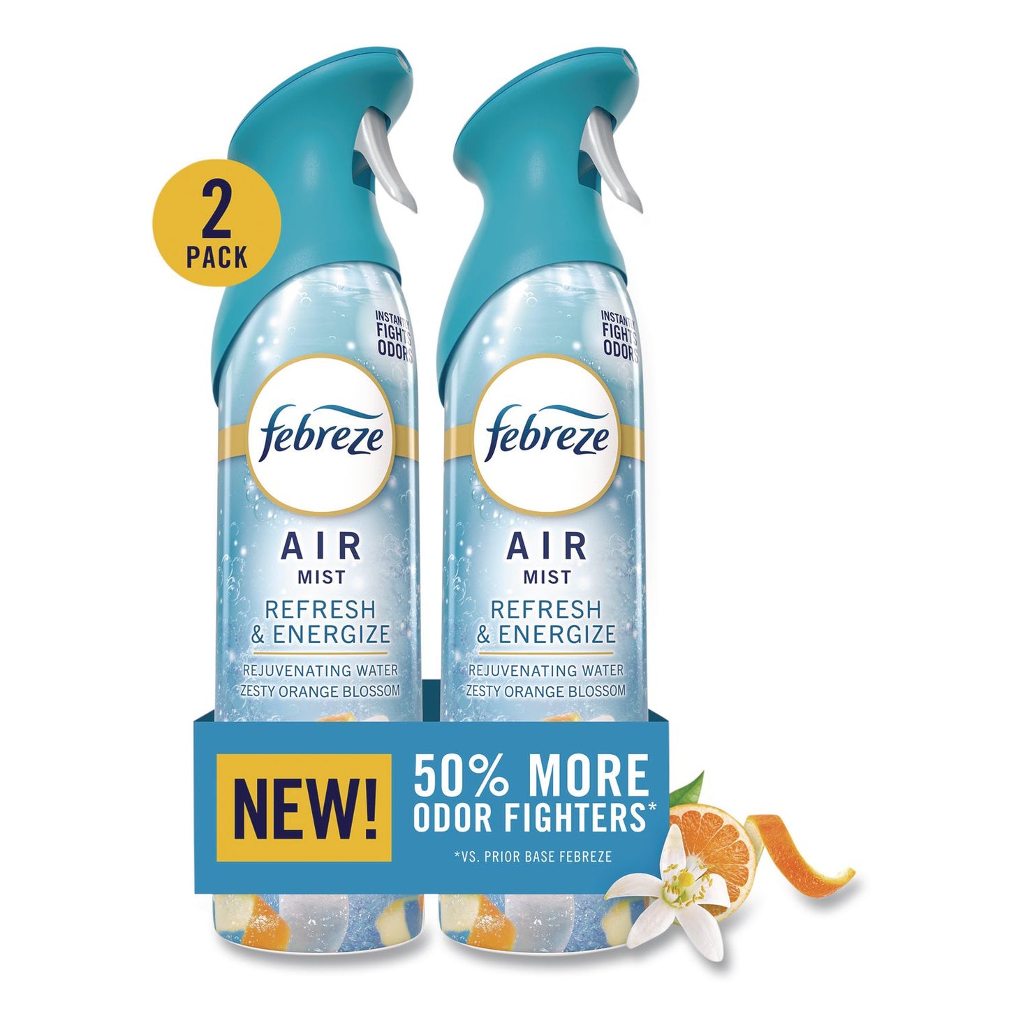 Febreze® AIR, Refresh and Energize, 8.1 oz, Aerosol Spray, 2/Pack (PGC2040991926)