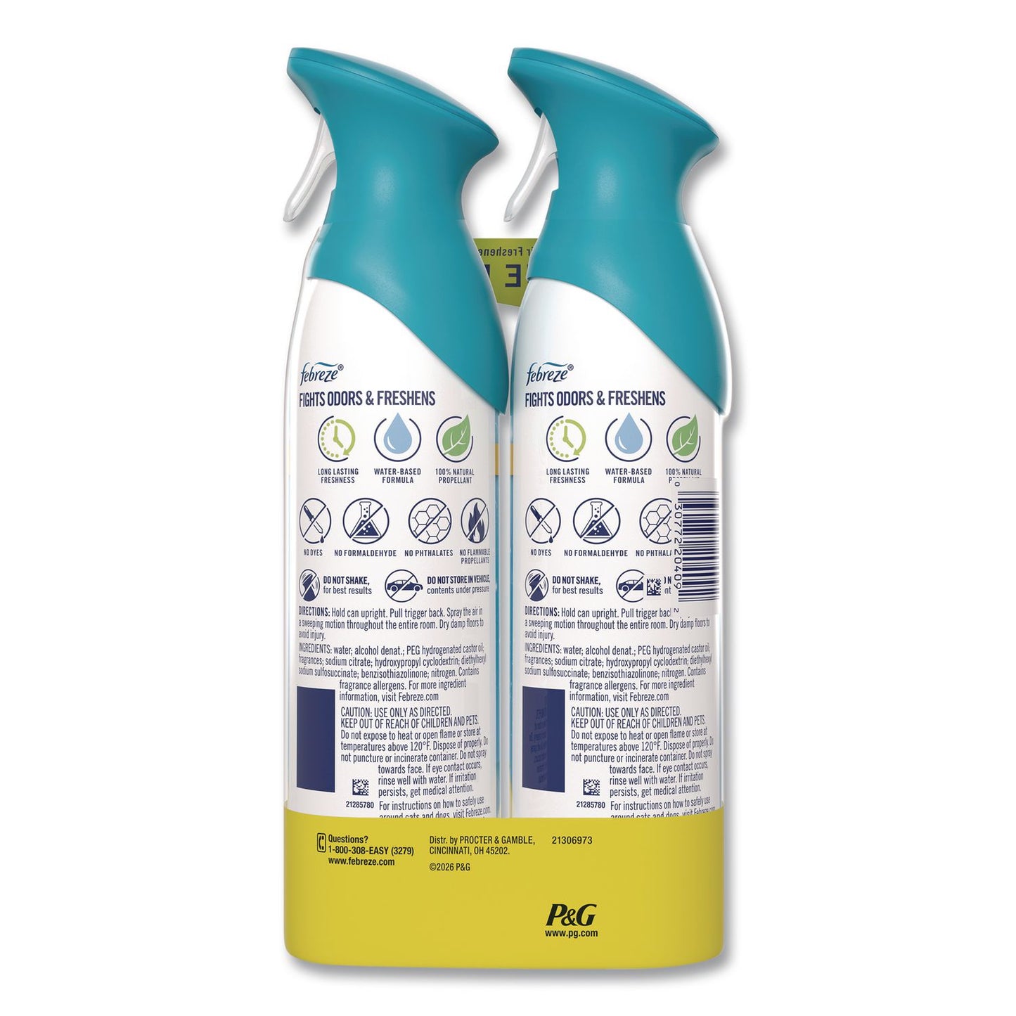 Febreze® AIR, Refresh and Energize, 8.1 oz, Aerosol Spray, 2/Pack (PGC2040991926)