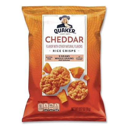 Quaker® Rice Crisps, Sweet and Savory Mix, Assorted Flavors, (7) 0.67 oz Bags, (8) 0.91 oz Bags (QKRQUA57840)