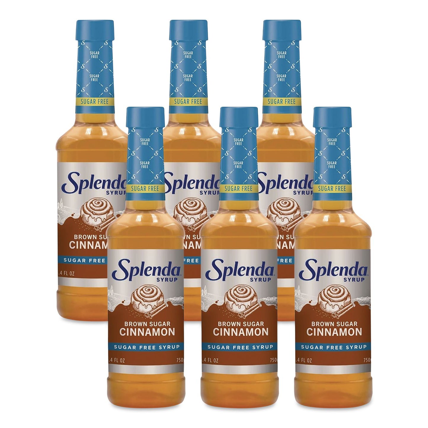Splenda® Sugar-Free Coffee Syrup, Brown Sugar Cinnamon, 25.4 oz Bottle, 6/Carton (SNHHFP00696)