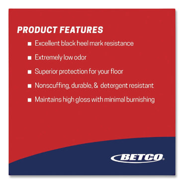 Betco® Untouchable Floor Finish with SRT, 5 gal Pail (BET6060500)