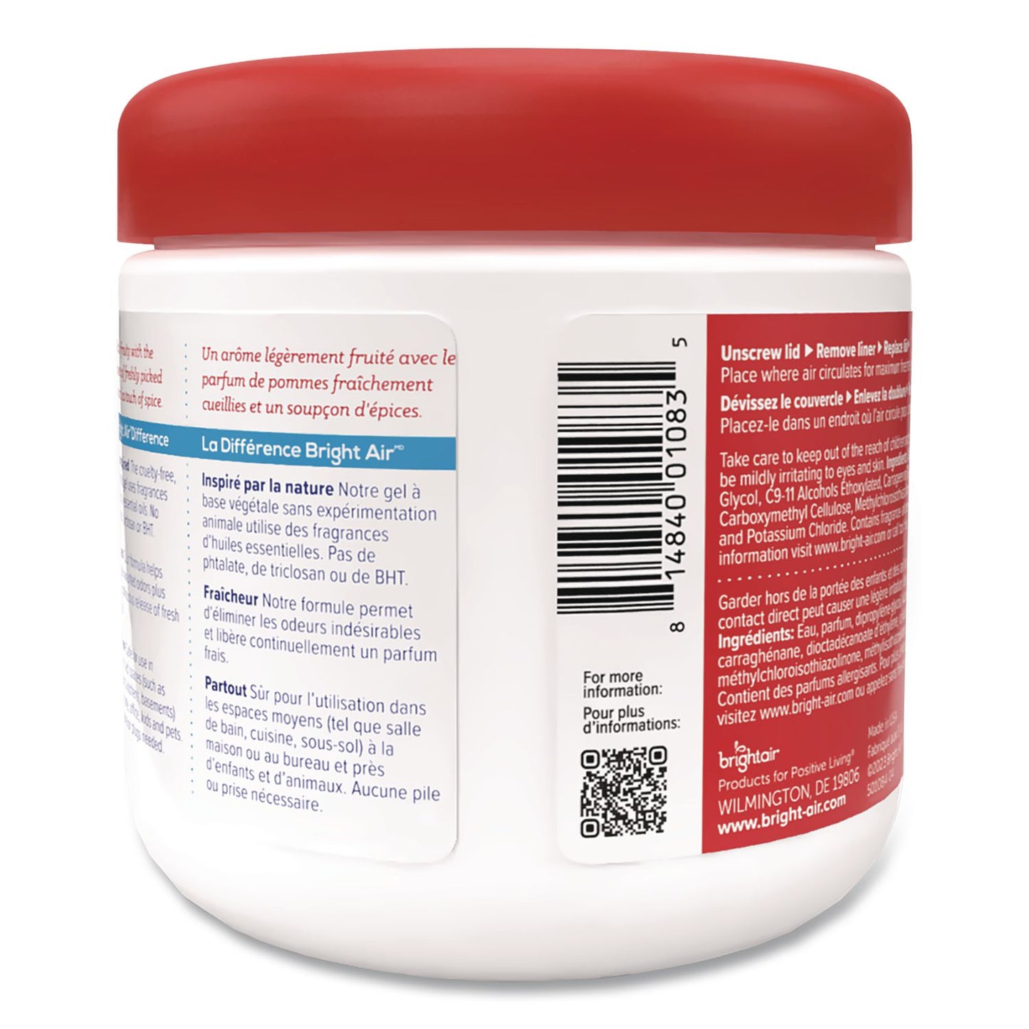 BRIGHT Air® Super Odor Eliminator, Fresh Apples and Spice, 14 oz Jar (BRI900194)