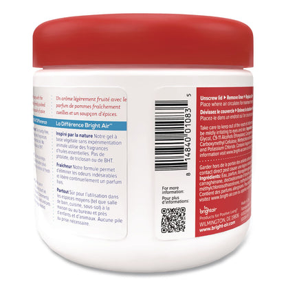 BRIGHT Air® Super Odor Eliminator, Fresh Apples and Spice, 14 oz Jar (BRI900194)