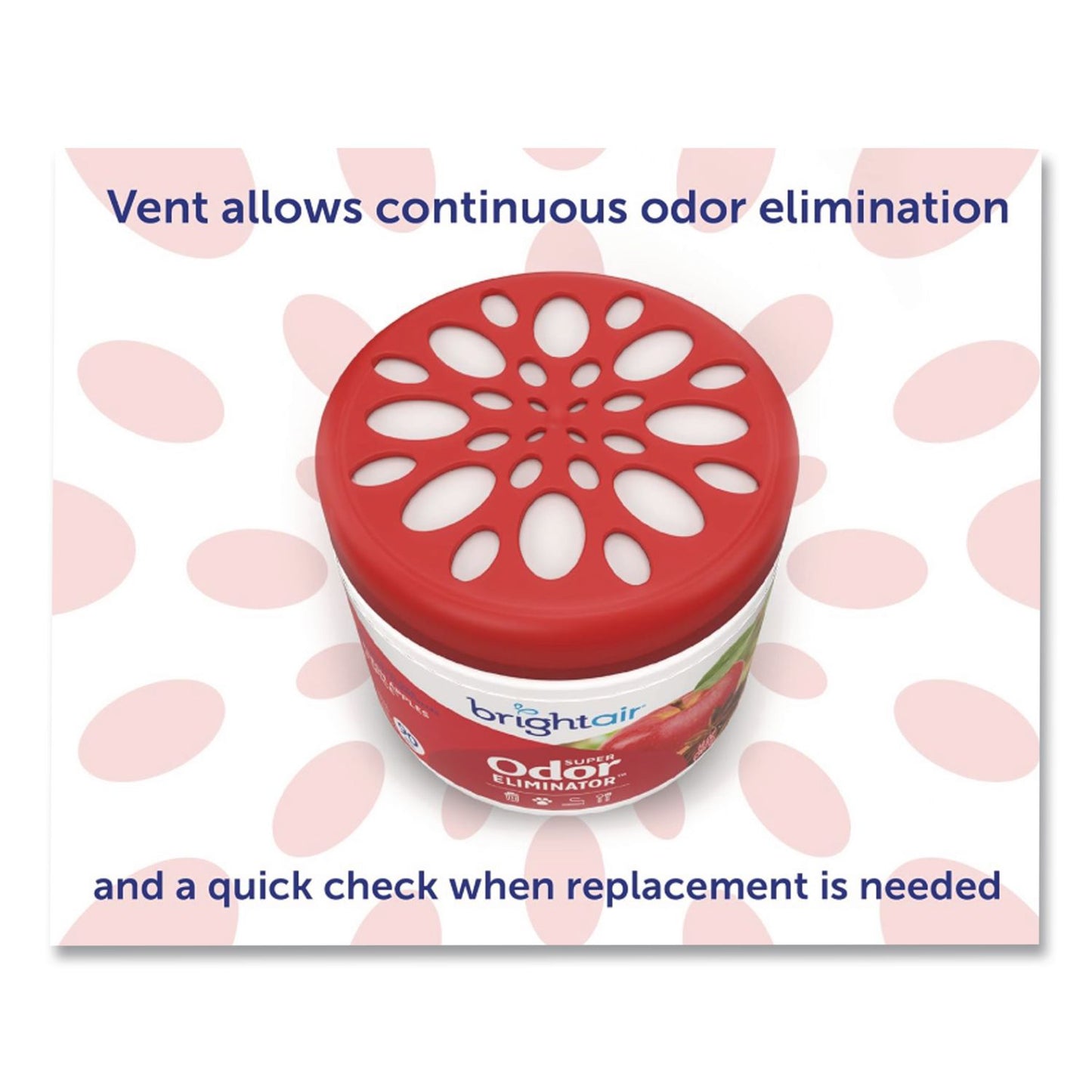 BRIGHT Air® Super Odor Eliminator, Fresh Apples and Spice, 14 oz Jar (BRI900194)