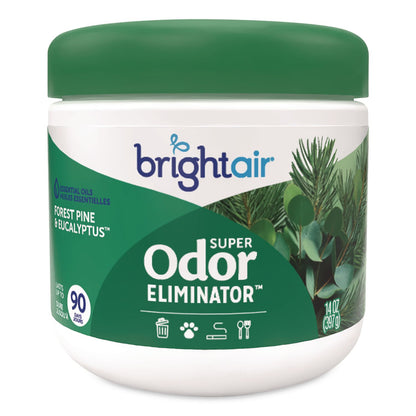 BRIGHT Air® Super Odor Eliminator, Forest Pine and Eucalyptus, 14 oz Jar (BRI901277)