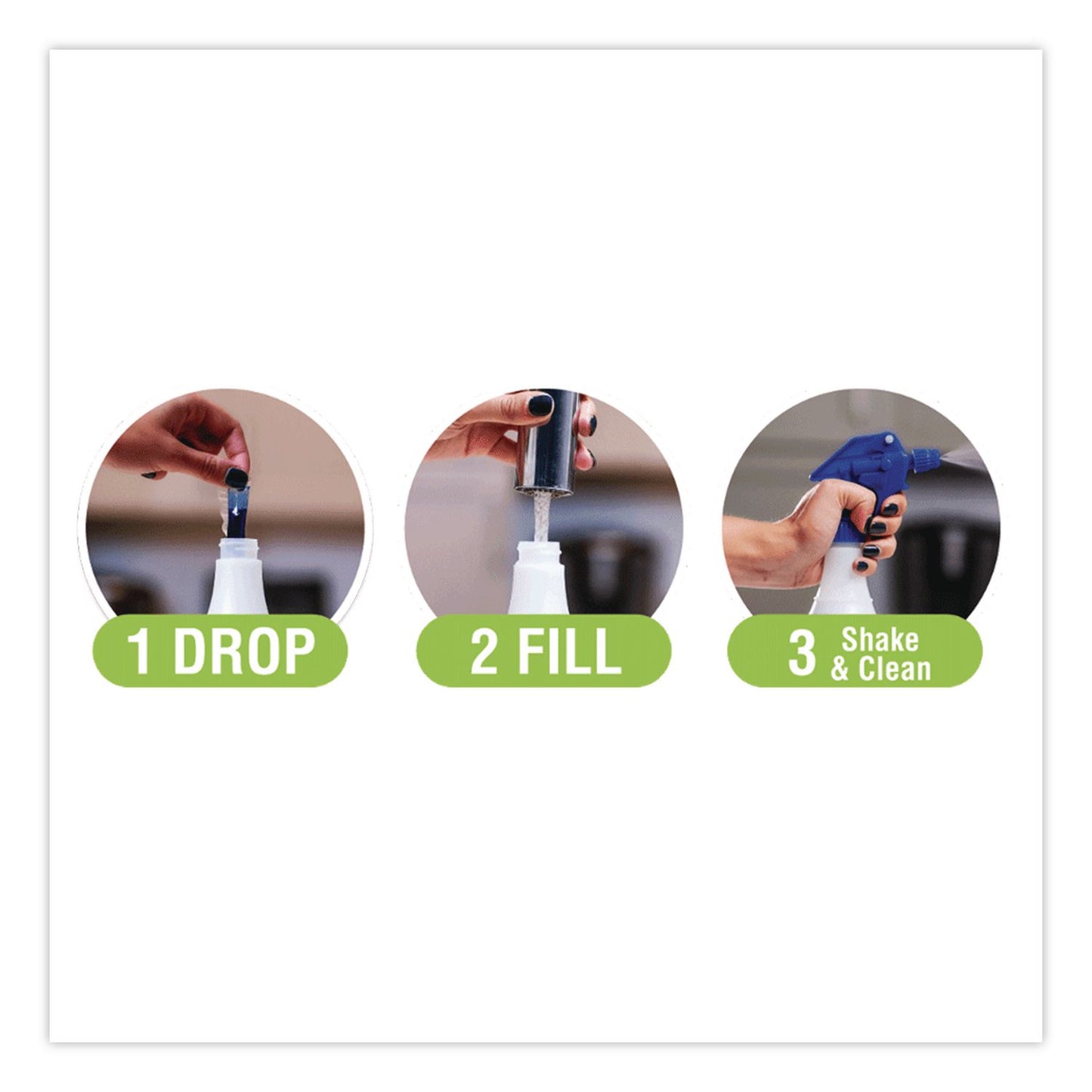 Diversey™ Aqua ChemPacs Glass Hard Surface Cleaner, 20 Pacs/Bag (DVO9320954EA)