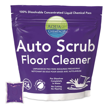 Diversey™ Aqua ChemPacs Auto Scrub Floor Cleaner, Lavender Scent, 20 ChemPacs (DVO9321334)
