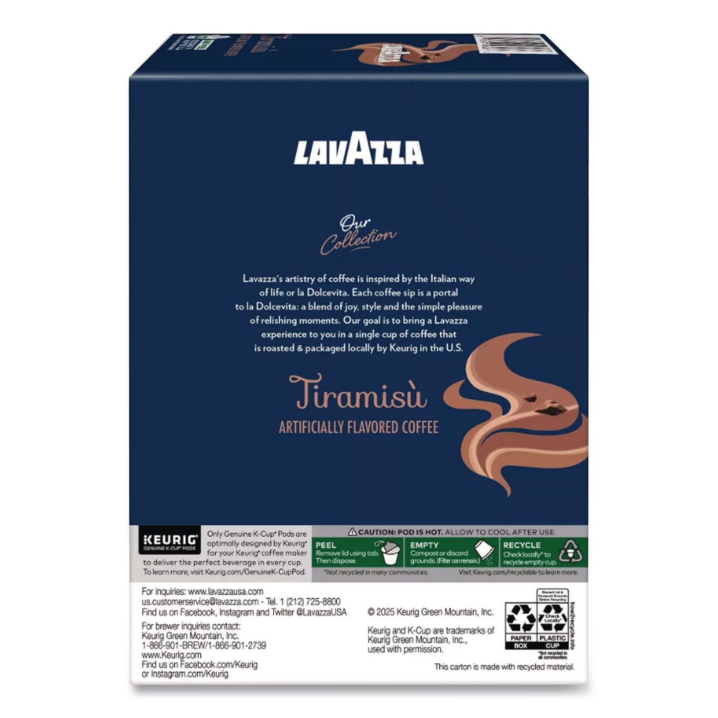 Lavazza Tiramisu Coffee K-Cup, 22/Box (LAV5000384724)