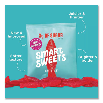 Smart Sweets® Sweet Fish Gummy Candy, Berry, 1.8 oz Packet, 12/Box (MRWSMW20021)