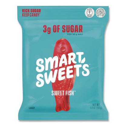Smart Sweets® Sweet Fish Gummy Candy, Berry, 1.8 oz Packet, 12/Box (MRWSMW20021)